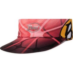 Daszek BUFF - Oack Run Visor 121746.506.10.00 Coral. Czerwone czapki damskie Buff, bez wzorów, z elastanu. Za 99,00 zł.