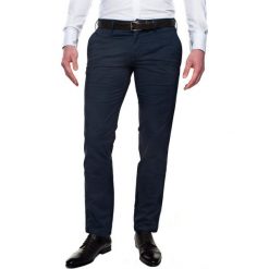 Spodnie męskie: spodnie volanti 214 granatowy slim fit