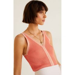 Mango - Top Catherin. Czerwone bluzki damskie Mango, s, bez wzorów, z poliesteru, bez kołnierzyka. Za 119,90 zł.