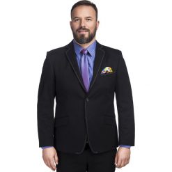 Marynarka DAMIANO 14-93WM. Czarne marynarki męskie Giacomo Conti, m, bez wzorów, z bawełny, eleganckie. Za 469,00 zł.