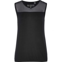 Top z siatkową wstawką bonprix czarny. Czarne topy damskie bonprix. Za 54,99 zł.