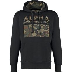 Bejsbolówki męskie: Alpha Industries Bluza z kapturem black