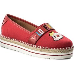 Espadryle damskie na koturnie: Espadryle LOVE MOSCHINO - JA10113G15IE0500 Rosso