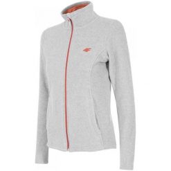 Bluzy rozpinane damskie: BLUZA 4F DAMSKA SZARA H4Z17 PLD001 1951