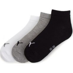 Zestaw 3 par niskich skarpet unisex PUMA - 906978 Grey/White/Black 21. Szare skarpetki damskie Puma, bez wzorów, z elastanu. Za 39,00 zł.