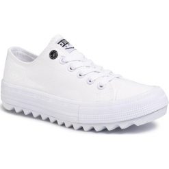 Tenisówki BIG STAR - FF274245 White. Białe półbuty męskie BIG STAR, na co dzień, bez wzorów, z gumy, klasyczne, bez zapięcia. Za 119,00 zł.