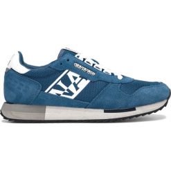 Napapijri Virtus Tenisówki Niebieski. Niebieskie trampki męskie Napapijri, bez wzorów, ze skóry, bez zapięcia. Za 435,95 zł.