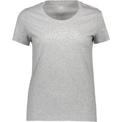 Koszulka w kolorze szarym. Szare bluzki damskie Lee Jeans, xs, z nadrukiem, z bawełny, z okrągłym kołnierzem, bez rękawów. W wyprzedaży za 64,95 zł.