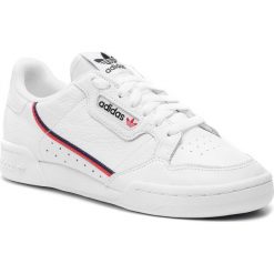 Buty adidas - Continental 80 G27706 Ftwwht/Scarle/Conavy. Białe sneakersy męskie Adidas, bez zapięcia. Za 399,00 zł.