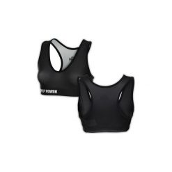 Topy sportowe damskie: SFD POWER Cropp-top Czarny r. M