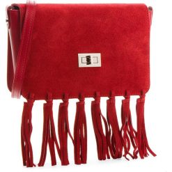 Torebka CREOLE - K10504 Bordo. Czerwone torebki klasyczne damskie Creole, na imprezę, bez wzorów, ze skóry, na ramię, bez dodatków. W wyprzedaży za 189,00 zł.