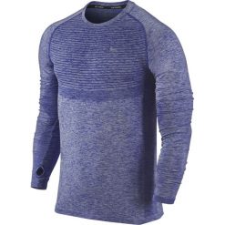Koszulki sportowe męskie: koszulka do biegania męska NIKE DRI-FIT KNIT LONG SLEEVE / 717760-457 – NIKE DRI-FIT KNIT LONG SLEEVE