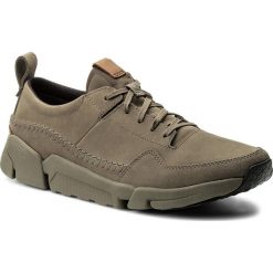 Derby męskie: Półbuty CLARKS - Triactive Run 261322817 Sage Nubuck