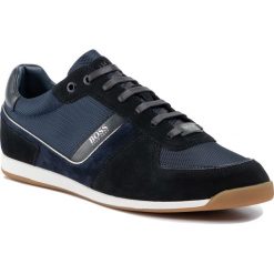 Sneakersy BOSS - Glaze 50407903 10214592 01 Open Blue 460. Niebieskie sneakersy męskie Boss, na co dzień, bez wzorów, z zamszu, eleganckie, bez zapięcia. W wyprzedaży za 379,00 zł.