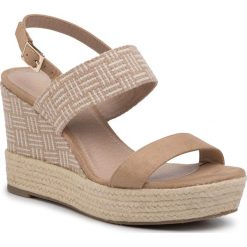 Espadryle JENNY FAIRY - LS4963-12A Beige. Brązowe espadryle damskie Jenny Fairy, bez wzorów, ze skóry ekologicznej, bez obcasa, na obcasie. Za 119,99 zł.