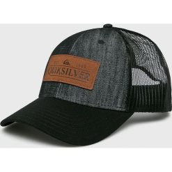 Quiksilver - Czapka. Czarne czapki męskie marki Quiksilver, bez wzorów, z bawełny. Za 129,90 zł.