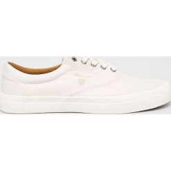 Gant - Tenisówki. Białe trampki męskie marki GANT, ze skóry, na sznurówki. Za 349,90 zł.