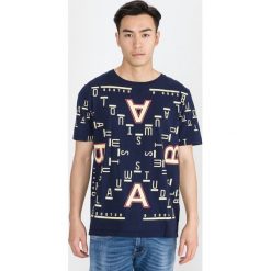 Scotch & Soda Koszulka Niebieski. Niebieskie podkoszulki męskie Scotch & Soda, m, z nadrukiem, z bawełny, z krótkim rękawem. Za 219,95 zł.