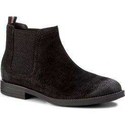Sztyblety TOMMY HILFIGER - DENIM Getty 1B FW0FW01367 Black 990. Czarne botki damskie na obcasie marki TOMMY HILFIGER, z denimu. W wyprzedaży za 309,00 zł.