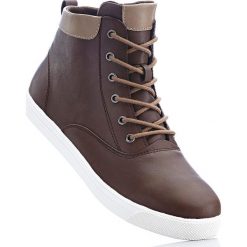 Wysokie sneakersy bonprix brązowy. Pomarańczowe sneakersy męskie bonprix, na sznurówki. Za 49,99 zł.