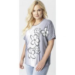 Granatowa Bluzka Asironei. Niebieskie bluzki damskie Born2be, xl, bez wzorów, bez kołnierzyka, bez rękawów. W wyprzedaży za 39,99 zł.