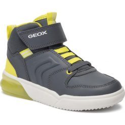 Sneakersy GEOX - J Grayjay B. C J949YC 0BU11 C1267 D Dk Grey/Lime. Szare trampki chłopięce Geox, bez wzorów, ze skóry ekologicznej, bez zapięcia. W wyprzedaży za 219,00 zł.