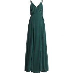 Długie sukienki: Honey Punch SOLID WRAP DRESS Długa sukienka emerald