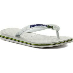 Japonki HAVAIANAS - Brasil Logo 41108500001 White. Białe klapki damskie Havaianas, z tworzywa sztucznego, bez zapięcia. W wyprzedaży za 79,00 zł.