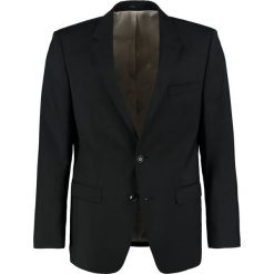 Bugatti SLIM FIT Marynarka garniturowa black. Czarne marynarki garniturowe męskie Bugatti, m, bez wzorów, z wełny. Za 999,00 zł.