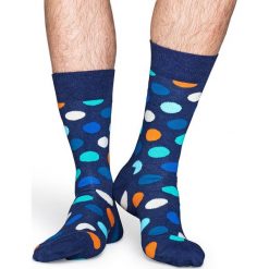 Happy Socks - Skarpety Big Dot. Szare skarpetki męskie marki Happy Socks, z bawełny. Za 39,90 zł.