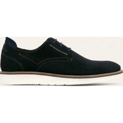 Medicine - Półbuty skórzane Casual Utility. Niebieskie buty wizytowe męskie MEDICINE, ze skóry, na sznurówki. Za 239,90 zł.