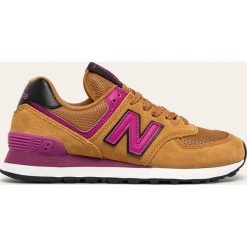 New Balance - Buty WL574LBJ. Żółte buty sportowe damskie New Balance, ze skóry. Za 349,90 zł.