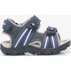 Geox - Sandały dziecięce. Szare sandały chłopięce Geox, ze skóry. W wyprzedaży za 229,90 zł.