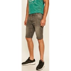 Tom Tailor Denim - Szorty jeansowe. Szare spodenki i szorty męskie TOM TAILOR DENIM, s, bez wzorów, z elastanu, casualowe. W wyprzedaży za 179,90 zł.