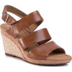 Espadryle GABOR - 42.825.54 Camel (Bast). Pomarańczowe espadryle damskie Gabor, bez wzorów, ze skóry, bez obcasa, na obcasie. W wyprzedaży za 359,00 zł.