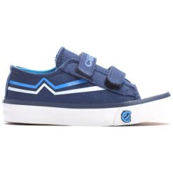 Niebieskie Trampki Happily. Niebieskie buty sportowe chłopięce Born2be, z materiału, z okrągłym noskiem. Za 59,99 zł.