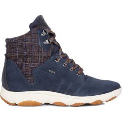 Geox - Buty. Niebieskie buty sportowe damskie Geox, ze skóry. W wyprzedaży za 529,90 zł.