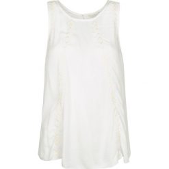 Guess Bluzka. Bluzki damskie Guess, z aplikacjami, z tkaniny, z okrągłym kołnierzem, bez rękawów. Za 99,00 zł.