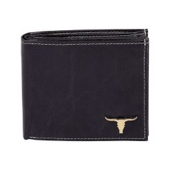 Portfel męski skórzany Buffalo Wild RM-01-BAW. Czarne portfele męskie BUFFALO WILD, bez wzorów, ze skóry. Za 109,90 zł.