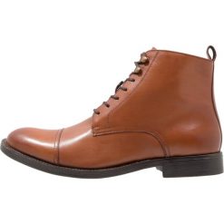 Botki damskie: Pier One Botki sznurowane cognac