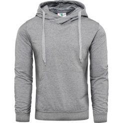 Bluza męska z kapturem szara Recea. Szare bluzy męskie Recea, xl, bez wzorów, z bawełny, klasyczne, z kominem, bez rękawów, z kapturem. Za 39,99 zł.