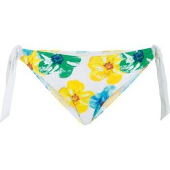 Stroje kąpielowe damskie: Figi bikini bonprix biały z nadrukiem