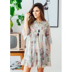 Sukienka Emma blue. Niebieskie sukienki damskie Fanaberia.com, na spacer, na lato, s, bez wzorów, bez kołnierzyka, bez rękawów. Za 169,00 zł.