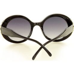 Okrągłe okulary przeciwsłoneczne mazzini retro look czarny. Czarne okulary przeciwsłoneczne damskie LOOKS STYLE EYEWAER, klasyczne, okrągłe. W wyprzedaży za 64,90 zł.