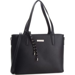Torebka MONNARI - BAG0800-020 Black. Brązowe torebki klasyczne damskie marki Monnari, w paski, z materiału, średnie. W wyprzedaży za 209,00 zł.