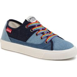 Tenisówki LEVI'S - Malibu S 227827-730-17 Navy Blue. Niebieskie półbuty damskie Levi's®, na co dzień, bez wzorów, z gumy, bez obcasa, na płaskiej podeszwie, bez zapięcia. W wyprzedaży za 169,00 zł.