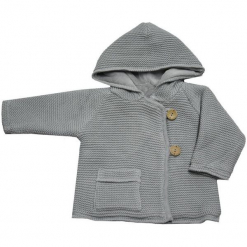 EKO Dziewczęcy Sweter Na Guziki 86 Szary. Szare swetry dziewczęce EKO, z bawełny, z kapturem. Za 99,00 zł.