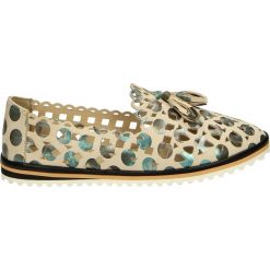 Mokasyny damskie: Mokasyny – 33526 BEI-BLU