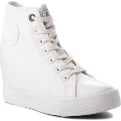 Sneakersy BIG STAR - AA274A089 White. Białe półbuty damskie BIG STAR, z gumy. W wyprzedaży za 119,00 zł.