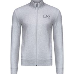 Bluza EA7 EMPORIO ARMANI. Szare bluzy męskie EA7 Emporio Armani, z nadrukiem, z bawełny, klasyczne, z klasycznym kołnierzykiem, bez rękawów, bez kaptura. W wyprzedaży za 294,00 zł.